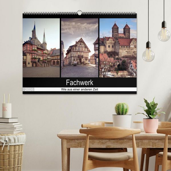 Produktbild: Fachwerk - wie aus einer anderen Zeit (Wandkalender 2026 DIN A2 quer), CALVENDO Monatskalender