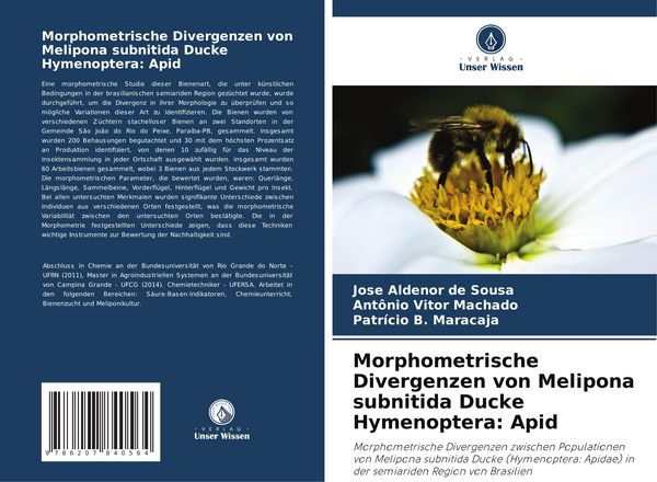 Produktbild: Morphometrische Divergenzen von Melipona subnitida Ducke Hymenoptera: Apid