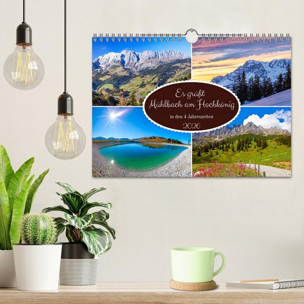 Produktbild: Es gr&uuml;&szlig;t M&uuml;hlbach am Hochk&ouml;nig (Wandkalender 2026 DIN A4 quer), CALVENDO Monatskalender