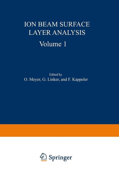 Produktbild: Ion Beam Surface Layer Analysis