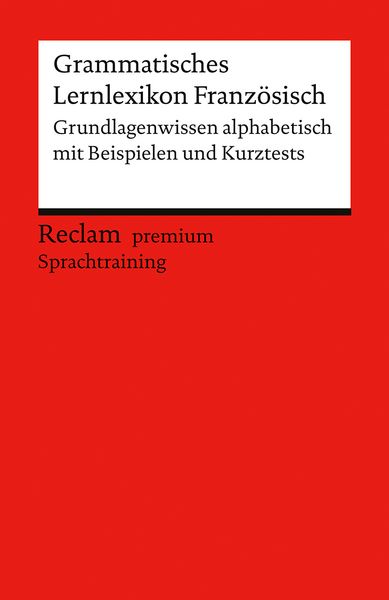 Produktbild: Grammatisches Lernlexikon Franz&ouml;sisch