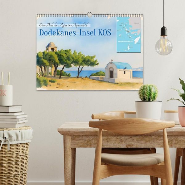 Produktbild: Dodekanes-Insel Kos (Wandkalender 2026 DIN A3 quer), CALVENDO Monatskalender