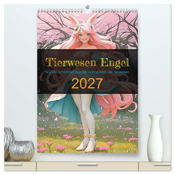 Produktbild: Tierwesen Engel (hochwertiger Premium Wandkalender 2027 DIN A2 hoch), Kunstdruck in Hochglanz