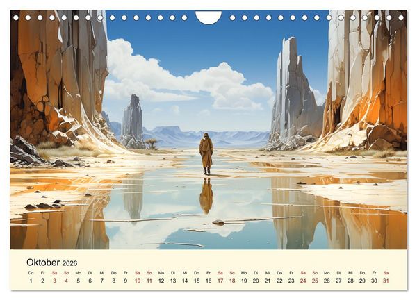 Produktbild: Surreale W&uuml;ste (Wandkalender 2026 DIN A4 quer), CALVENDO Monatskalender