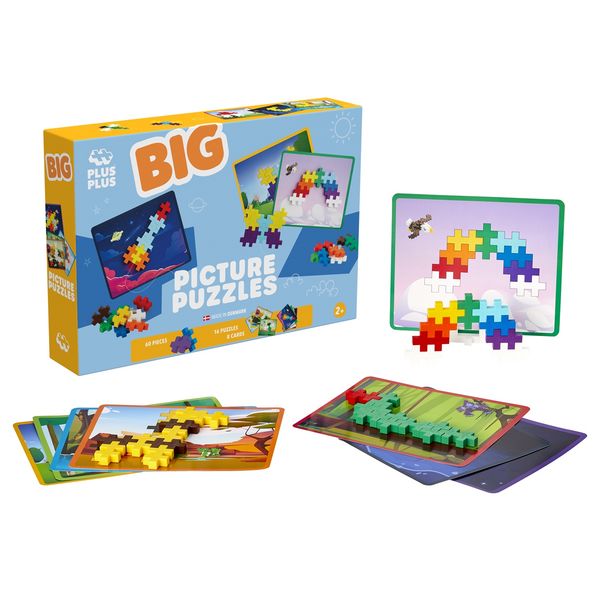 Produktbild: PLUS PLUS - 60 Kreativ Bausteine BIG Bilder Puzzle