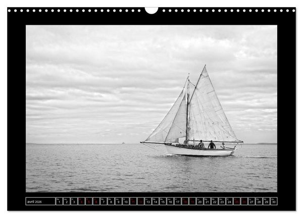 Produktbild: Voiles anciennes (Calendrier mural 2026 DIN A3 vertical), CALVENDO calendrier mensuel