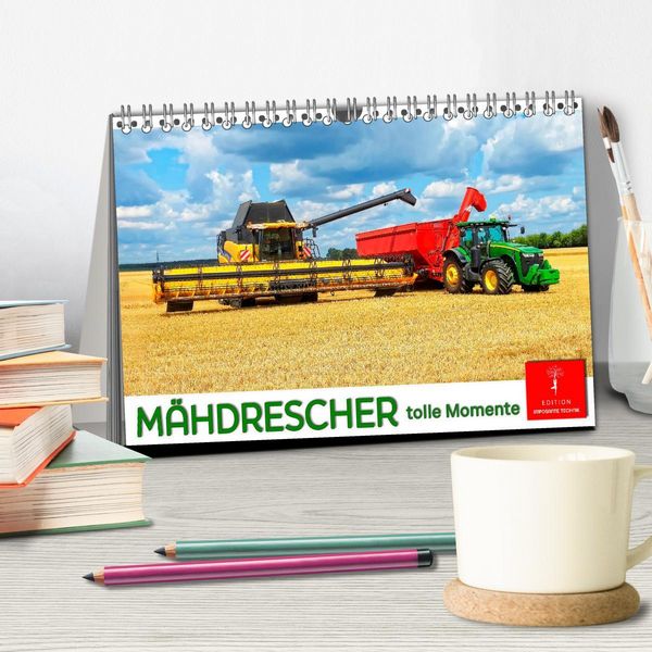 Produktbild: M&auml;hdrescher - tolle Momente (Tischkalender 2026 DIN A5 quer), CALVENDO Monatskalender