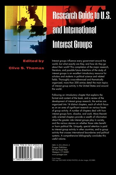 Produktbild: Research Guide to U.S. and International Interest Groups