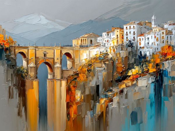 Produktbild: CALVENDO Puzzle Ronda - Puente Nuevo | 1000 Teile Lege-Gr&ouml;&szlig;e 64x48cm Foto-Puzzle f&uuml;r gl&uuml;ckliche Stunden
