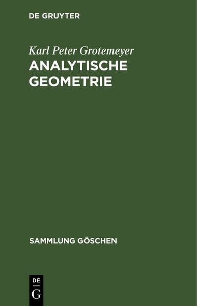 Produktbild: Analytische Geometrie