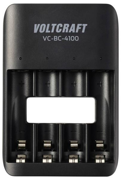 Produktbild: VOLTCRAFT VC-BC-4100 Rundzellen-Ladeger&auml;t NiMH, NiZn, LiIon Mignon (AA), Micro (AAA)