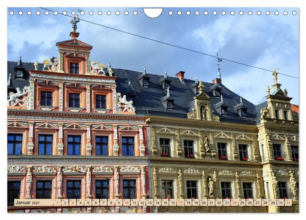 Produktbild: Erfurt - Landeshauptstadt mit historischer Altstadt (Wandkalender 2027 DIN A4 quer), CALVENDO Monatskalender