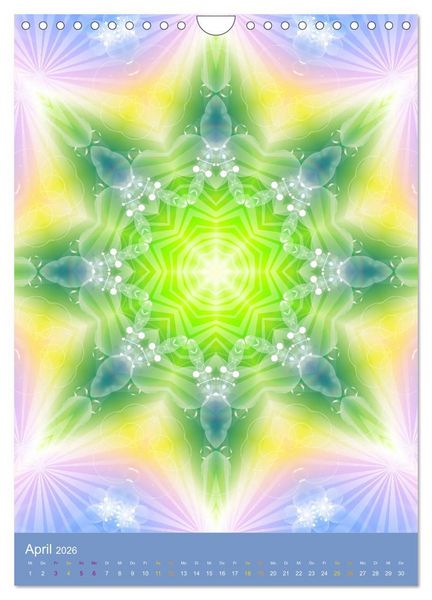 Produktbild: Lichtvolle Mandalas (Wandkalender 2026 DIN A4 hoch), CALVENDO Monatskalender