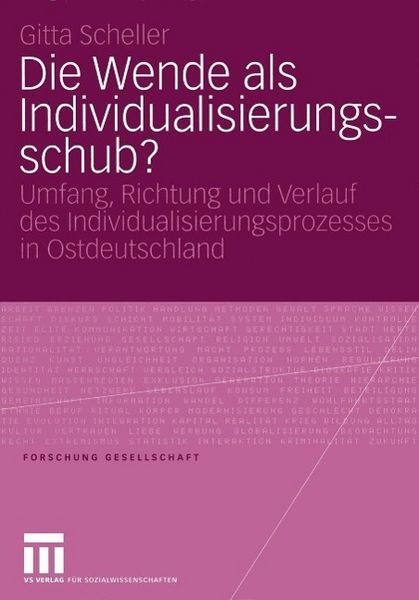 Produktbild: Die Wende als Individualisierungsschub?