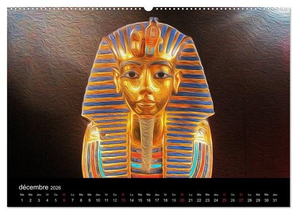 Produktbild: L'&Eacute;GYPTE EN COULEURS (Calendrier mural 2026 DIN A2 vertical) calendrier de bureau