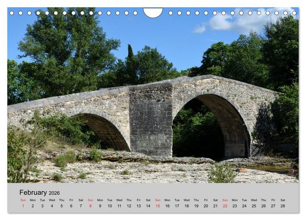 Produktbild: Historic Bridges of Provence (Wall Calendar 2026 DIN A4 landscape), CALVENDO 12 Month Wall Calendar