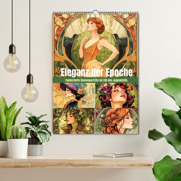 Produktbild: Eleganz der Epoche (Wandkalender 2026 DIN A2 hoch), CALVENDO Monatskalender