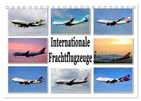 Produktbild: Internationale Frachtflugzeuge (Tischkalender 2027 DIN A5 quer), CALVENDO Monatskalender