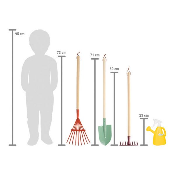 Produktbild: Gartenwerkzeug-Set mit Gie&szlig;kanne tiny garden