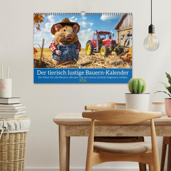 Produktbild: Der tierisch lustige Bauern-Kalender (Wandkalender 2026 DIN A3 quer), CALVENDO Monatskalender