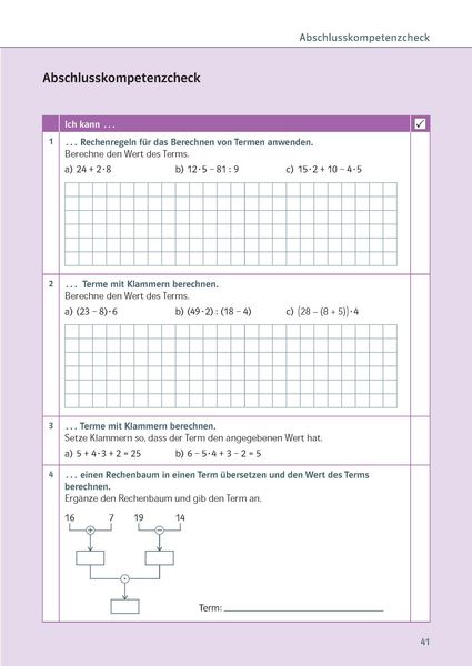 Produktbild: Klett Ich kann Mathe Terme und Gleichungen 7./8. Klasse