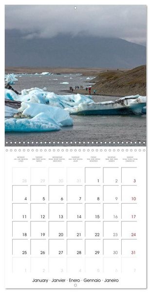 Produktbild: COLOURS OF ICELAND (Wall Calendar 2027 12 &times; 12 Inch) CALVENDO 12 Month Wall Calendar