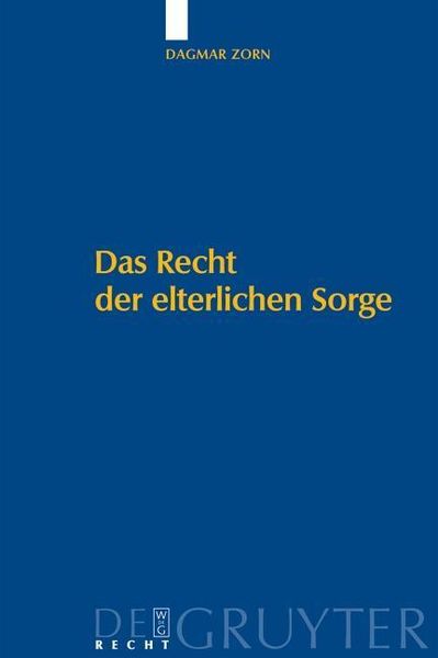 Produktbild: Das Recht der elterlichen Sorge