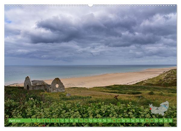 Produktbild: Die K&uuml;sten der Normandie vom Mont Saint-Michel bis &Eacute;tretat (Wandkalender 2026 DIN A2 quer), CALVENDO Monatskalender