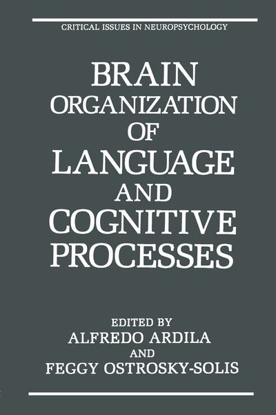 Produktbild: Brain Organization of Language and Cognitive Processes