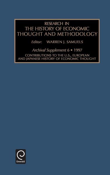 Produktbild: Contributions to the U.S., European and Japanese History of Economic Thought