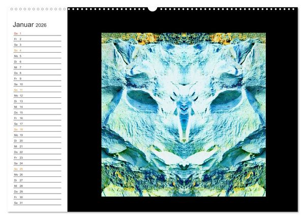 Produktbild: LiTH-Os Antlitze des Sandsteins von ID AD Art Gabi Zapf (Wandkalender 2026 DIN A2 quer), CALVENDO Monatskalender