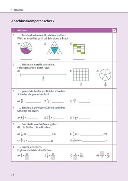 Produktbild: Klett Ich kann Mathe - Br&uuml;che und Dezimalzahlen 5./6. Klasse