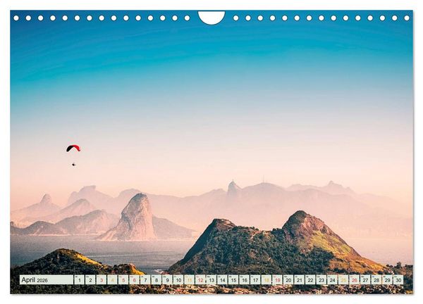 Produktbild: Paragliding - Mut zum Abenteuer (Wandkalender 2026 DIN A4 quer), CALVENDO Monatskalender