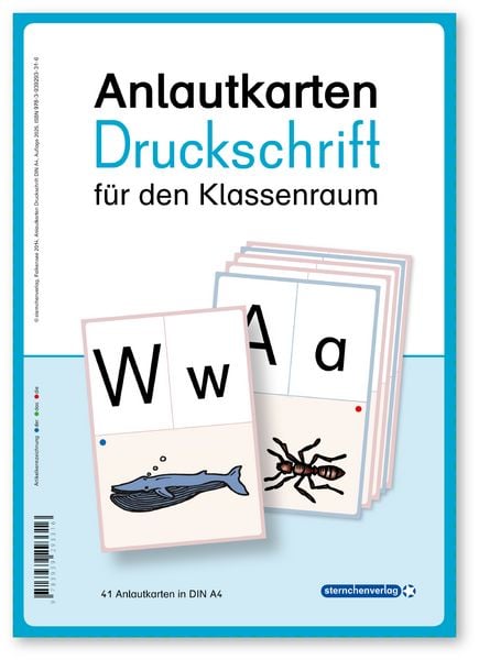 Produktbild: Anlautkarten f&uuml;r den Klassenraum - Druckschrift
