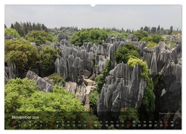 Produktbild: Erlebe China (Wandkalender 2026 DIN A2 quer), CALVENDO Monatskalender