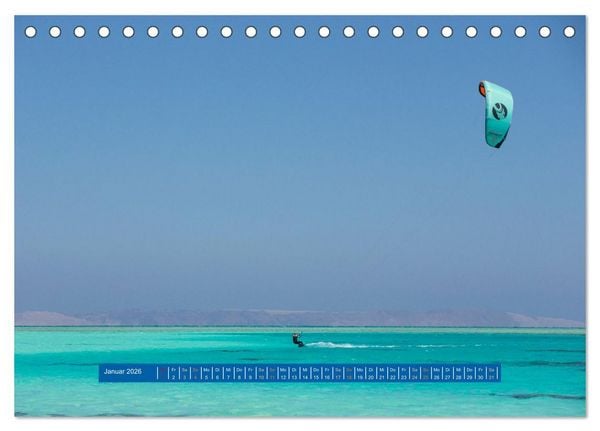 Produktbild: Kite Boarding El Gouna (Tischkalender 2026 DIN A5 quer), CALVENDO Monatskalender