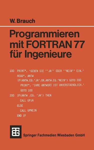 Produktbild: Programmieren mit FORTRAN 77 f&uuml;r Ingenieure