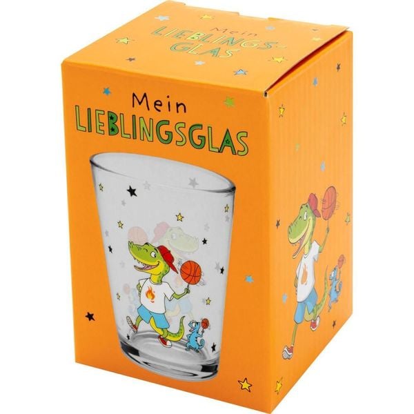 Produktbild: Trinkglas Motiv "Dino"