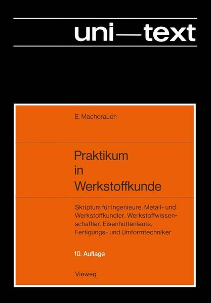 Produktbild: Praktikum in Werkstoffkunde
