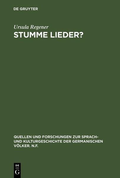 Produktbild: Stumme Lieder?