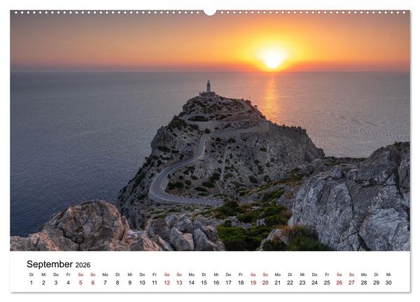 Produktbild: Halbinsel Formentor - Mallorcas n&ouml;rdliche Halbinsel (hochwertiger Premium Wandkalender 2026 DIN A2 quer), Kunstdruck in Hochglanz