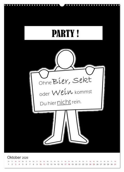 Produktbild: SPRUCH-Beutel voller Spr&uuml;che rund ums TRINKEN (Wandkalender 2026 DIN A2 hoch), CALVENDO Monatskalender