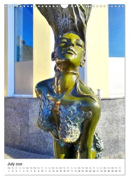 Produktbild: Baltic Beauties - Erotic sculptures on the Baltic coast (Wall Calendar 2026 DIN A3 portrait), CALVENDO 12 Month Wall Calendar