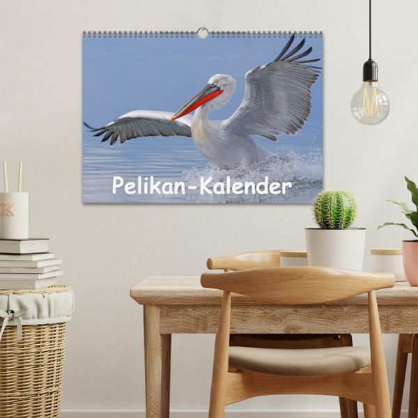 Produktbild: Pelikan-Kalender (Wandkalender 2026 DIN A3 quer), CALVENDO Monatskalender
