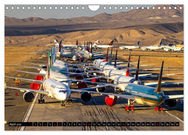 Produktbild: Airliner 2026 (Wandkalender 2026 DIN A4 quer), CALVENDO Monatskalender