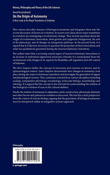 Produktbild: On the Origin of Autonomy