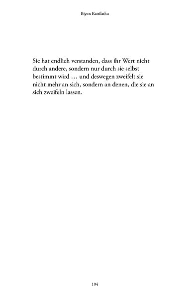 Weil ich es wert bin! Das 2. Kapitel
