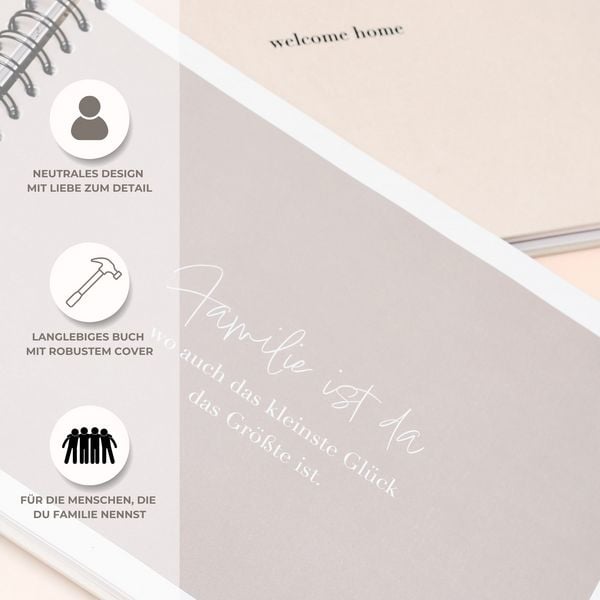 Produktbild: "welcome home" Familienbuch - 40 Mitglieder