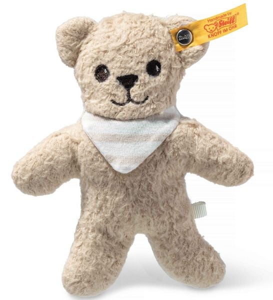 Produktbild: Steiff 242786 - Noah Knister-Teddybär mit Rassel, GOTS Plüsch/Stoff, beige, 12 cm