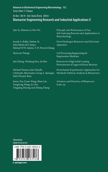 Produktbild: Bioreactor Engineering Research and Industrial Applications II
